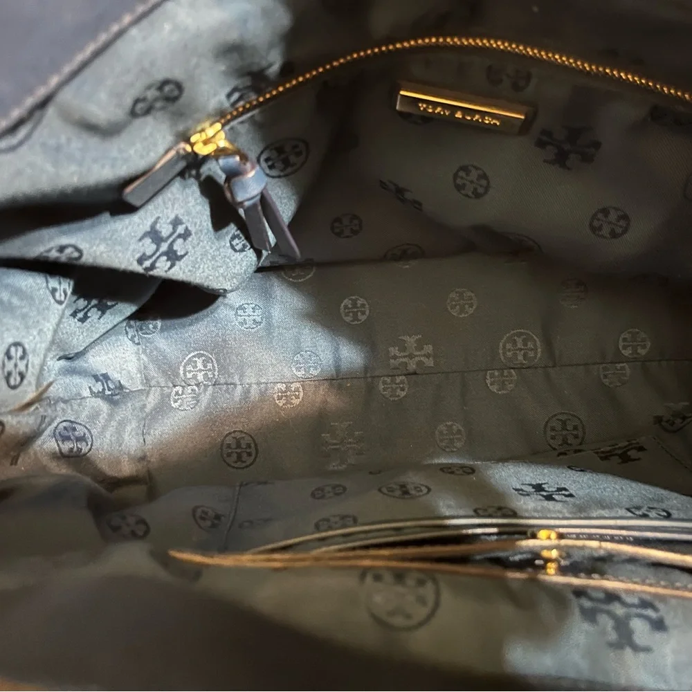 Nwot Blue Tory Burch Thea Woven Hobo Bag - Picture 11 of 13